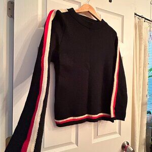 RARE - Vintage Colorado Knits - Racer Stripe Sweater - 100% Virgin Wool